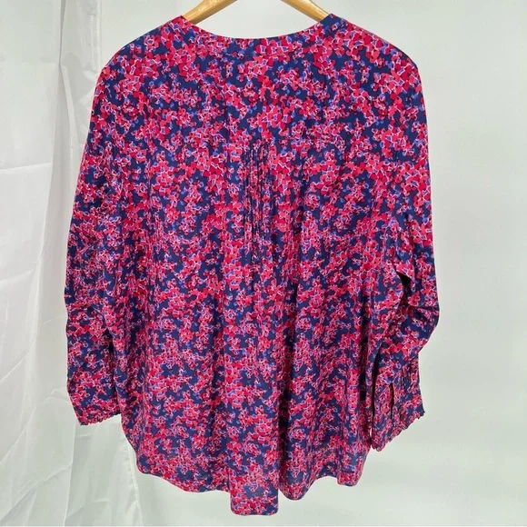 Talbots Womens Floral Cotton Pintuck Blouse Size 3X - Picture 8 of 11